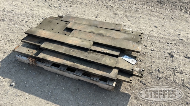 Pallet of misc. 1" thick cold rolled steel